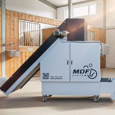 Der MDF®-Automat von MDF®-System in einem modernen Pferdestall
